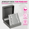 thumbnail image 2 of Novel Box Silver Jewelry Box for Pendant 3x4.12x1.25 Inches - Pendants Gift Box for Proposal, 2 of 7