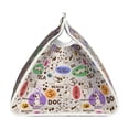 thumbnail image 3 of Lsque Dog Doing Yoga Printed Long Tissue Box Cover Holder, Facial Paper Organizer Dispenser,Triangle with Bottom Belt, PVC Leather Decorative Organizer, 3 of 9