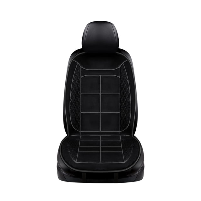 Dsscvnef Car Heated Seat Cushion Car Electric Heating 12v24v Seat Car Cushion Winter Plush Warm Heated Seat Cushion (note; Does Not Include Car Chairs)