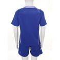 thumbnail image 4 of Kaerm Unisex Kids Boys Girls Sport Athletic Outfit Shorts Sleeve T-shirts with Shorts Football Blue 3XS, 4 of 7