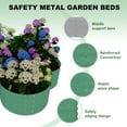 thumbnail image 5 of Huisuilinss Galvanized Raised Garden Bed,2 Pack 4x4xFT Coated Metal Planter Box With Floral Edge,Rust-Resistant Outdoor/Indoor Garden Box For Vegetables Flowers Herbs, 5 of 6