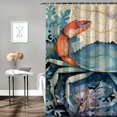 thumbnail image 2 of BCIIG Corals Seaweed Bathroom Decor Set with Hooks, Colorful Luxurious Graphic Print Polyester Fabric Fashion Shower Curtain Set, 100% Polyester Chic Modern Bathroom Decor, Multi-Size 60x72, 2 of 7