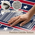 thumbnail image 6 of ODIKA Front Vintage Door Patriotic Motif Featuring Alternating Stripes Non-Slip Chair-Friendly for Dining Room, Basement, Large Office, 6 of 7