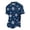 07#Dark Blue, variant on Men's Christmas Themed Print Polo Shirt, Short Sleeve Button Down Top, Lightweight Breathable Trendy Casual Holiday Streetwear Top Multicolor S