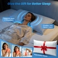 thumbnail image 4 of RELOIVE Cooling Pillows,Adjustable Shredded Memory Foam Bed Pillows, Support &Heat Dissipation Tech for Side,Back,Stomach & Hot Sleepers,Set of 1 King Size 20" x 36", 4 of 11