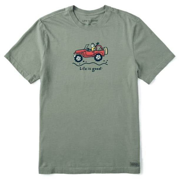Camiseta Life is Good para hombre Crusher, cuello redondo, Off-Road Jake