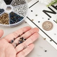 thumbnail image 3 of 1770pcs 7 Colors Glass Seed Beads Peanut Shape Seed Beads Set for Jewelry Making Assorted Glass Beads Spacer Beads Metal Color Beads Punk Style Christmas Decoration, 3 of 6