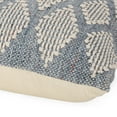 thumbnail image 3 of Noble House 18" x 18" Beige, Blue, Multi-color Diamond Cotton, Wool Decorative Pillow Cover, 3 of 9