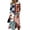#01-Blue, variant on Women's Casual Floral Long Sleeve V-Neck Dress with Pockets - Smart Work Dress for Women, Formal Fall Dress, Empire Waist, Casual Daily Work Dresses, Black, XXL
