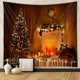 thumbnail image 5 of Tapiz con temática navideña, tapiz pequeño para colgar en la pared con diseño navideño, manta de pared, para dormitorio, sala de estar, 5 of 5
