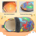 thumbnail image 2 of Barerun Toddler Girls Boys Slippers with Faux Fur Rubber Sole, 2 of 6