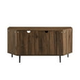 thumbnail image 5 of Walker Edison Basie 2-Door Corner TV Stand for TVs up to 55", Dark Walnut, 5 of 10