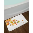 thumbnail image 2 of Fall Bath Mat, Fall Image with Canadian Maple Leaves Botanical Foliage Nature Warm to Cold Effects, Non-Slip Plush Mat Bathroom Kitchen Laundry Room Decor, 29.5 X 17.5 Inches, Yellow Orange, Ambesonne, 2 of 2