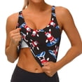 thumbnail image 3 of Fotbe Surfing Santa Sujetador Deportivo Largo sin Aros para Mujer con Almohadillas y Soporte Medio, Transpirable y Absorbente, Camiseta Tipo Chaleco o Tank Top-XX-Large, 3 of 8