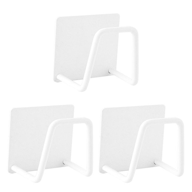 Kearding Soporte de esponjas de acero inoxidable Sin estante de perforación Organizador de bolas de alambre Gancho Dispositivos de doméstico Type7 NO7