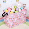 thumbnail image 5 of JHyouerji Easter Baskets Gift Basket ,Empty Pink Storage Bins Organizer Box Room for Home Decor, 5 of 7