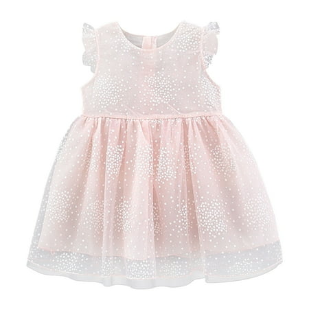 

HTGFGMGW Girls Dresses Toddler Girls Fly Sleeve Butterfly Lace Ruffles Sundress Dress Girls Summer Outfits Red-a