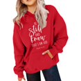 thumbnail image 3 of Christian Hoodies for Girl Be Still And Know That I Am God Cute Graphic Hooded Sweatshirt with Pockets Pullover Tops, 3 of 4