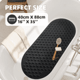 thumbnail image 7 of PABUBE Shower Mat for Bathtub Bath Mat for Tub 16"x 35" Non-Slip Bathtub Mat Machine Washable Tub Mat, Black, 7 of 7