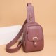 thumbnail image 1 of Bolso Bandolera Bolso Cruzado Sencillo Para Mujer, Riñonera, Bolsos De Mensajero A La Moda, Bolsillos En La Cintura Del Pecho, 1 of 5