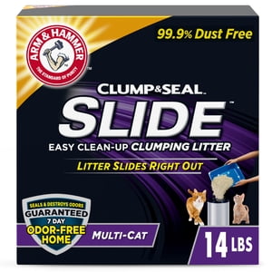 ARM & HAMMER Slide Easy Clean-Up Clumping Litter, 14 lb