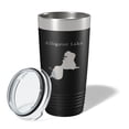 thumbnail image 2 of Alligator Lake Map Tumbler Travel Mug Insulated Laser Engraved Coffee Cup Osceola Kissimmee Florida 20 oz Black, 2 of 5