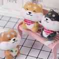 thumbnail image 6 of Cute Plush Toy Keychain - Adorable Shiba Inu Design With Soft Fur And Checkered Scarf - For Backpacks Bags Keys Daily Use, 6 of 6