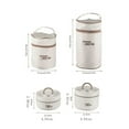 thumbnail image 3 of Estbridge Portable Insulated Lunch Container Set Stackable Stainless Steel Food Container with Thermal Bag Leakproof for School Work Picnic Travel Warm Food Storage Box, 3 of 9