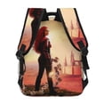 thumbnail image 2 of Descendants The Rise of Red Backpack Shoulders Laptop Daypack Student School Bag Satchel Bookbag Unisex Travel Bag Rucksack Knapsack, 2 of 6