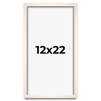 12x22 Frame White Wheat Solid Wood Picture Frame | Moulding Width 0.75 Inches | Interior Depth 0.5