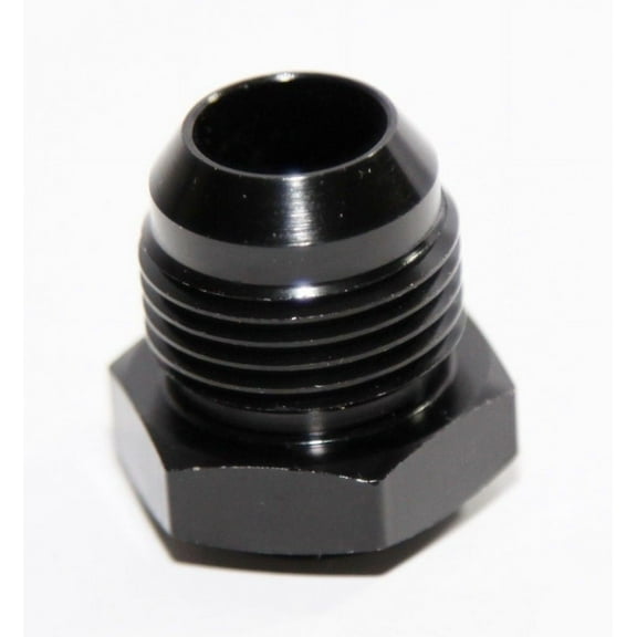 BLACK 10AN AN-10 Male Thread Straight Weld on Flare Aluminum Anodized Fitting