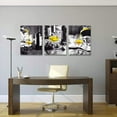 thumbnail image 4 of Wall Decor For Dining Room Canvas Wall Art For Kitchen Black And White Wine Glasses Pictures Modern Yellow Wine Canvas Art Prints Ready To Wall Painting For Restaurant Home Decorations 12"X16" 3 Piece, 4 of 6