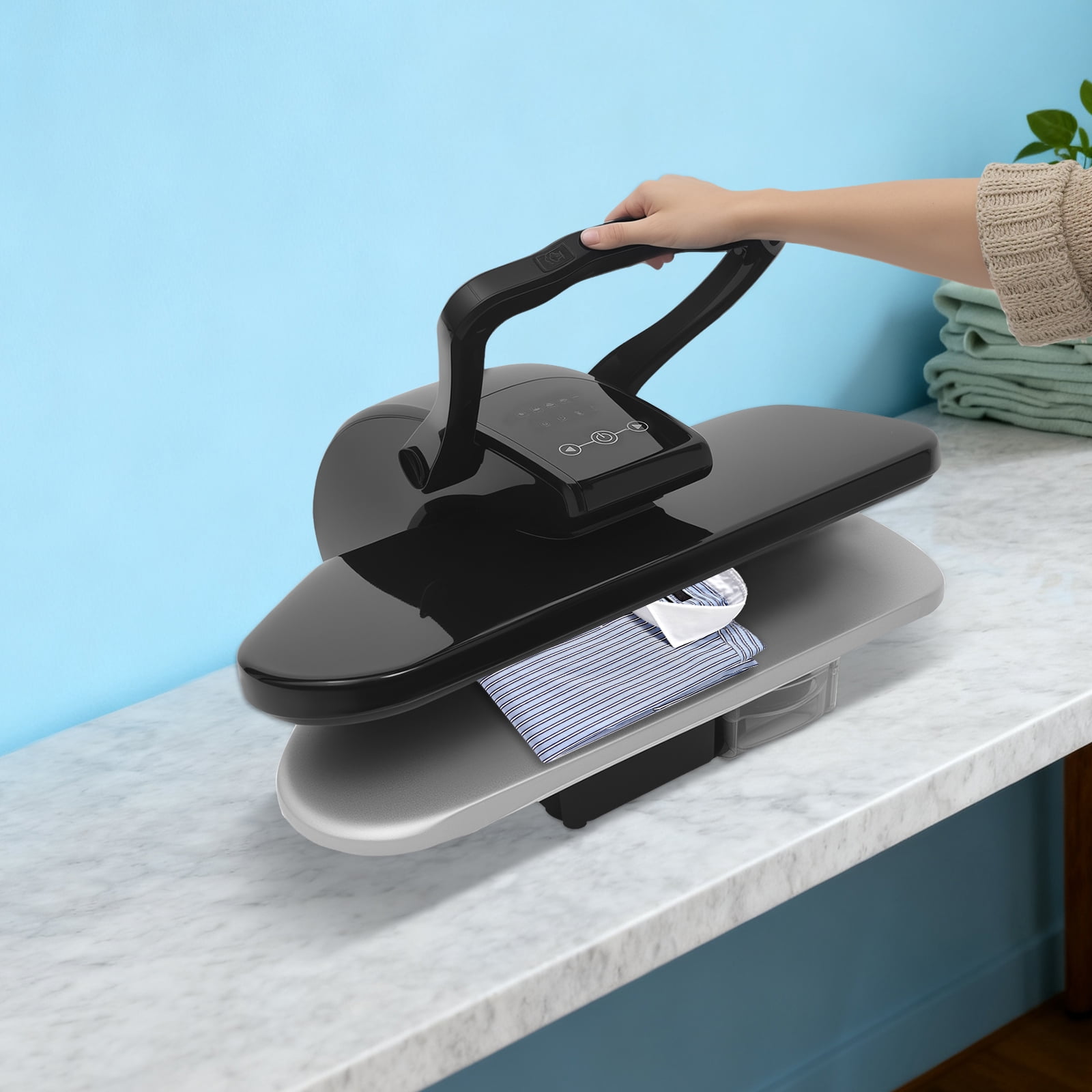 Steam Press for Clothes, Heavy-Duty Fabric Press Machine, Heat Press for Ironing Clothes, Sheets, and Fabrics (26*20*10.2in)