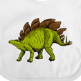 thumbnail image 4 of Inktastic Smiling Stegosaurus Boys or Girls Baby Bib, 4 of 4