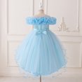 thumbnail image 6 of Ruyang Dresses for Teen Girls Flowy Embroidery Cold Shoulder Multi Layered Tulle Tutu Dresses Summer Princess Birthday Party Dresses, 6 of 9
