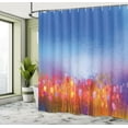 thumbnail image 5 of Ambesonne Floral Shower Curtain, Tulip Garden Watercolor, 69"Wx84"L, Multicolor, 5 of 5