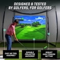thumbnail image 4 of GoSports Range Cage 10 ft x 8 ft Golf Practice Hitting Net with Simulator Impact Screen, 4 of 7