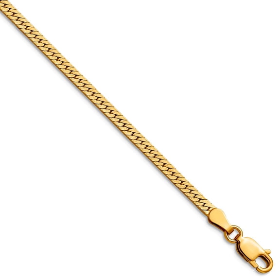 1/20 14k Gold Filled 2.50mm Herringbone With Lobster Clasp Chain Necklace 16 Inch Chain Necklace for Women and Men