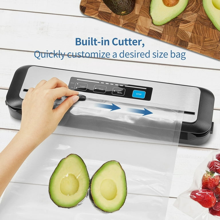 Food Sealer Vacuum Sealer Machine 10-In-1 with Full Starter Kit Built-in  Cutter and Bag Storage(Up to 20ft), INKBIRD Moist/Dry/Pulse/Canister/Seal