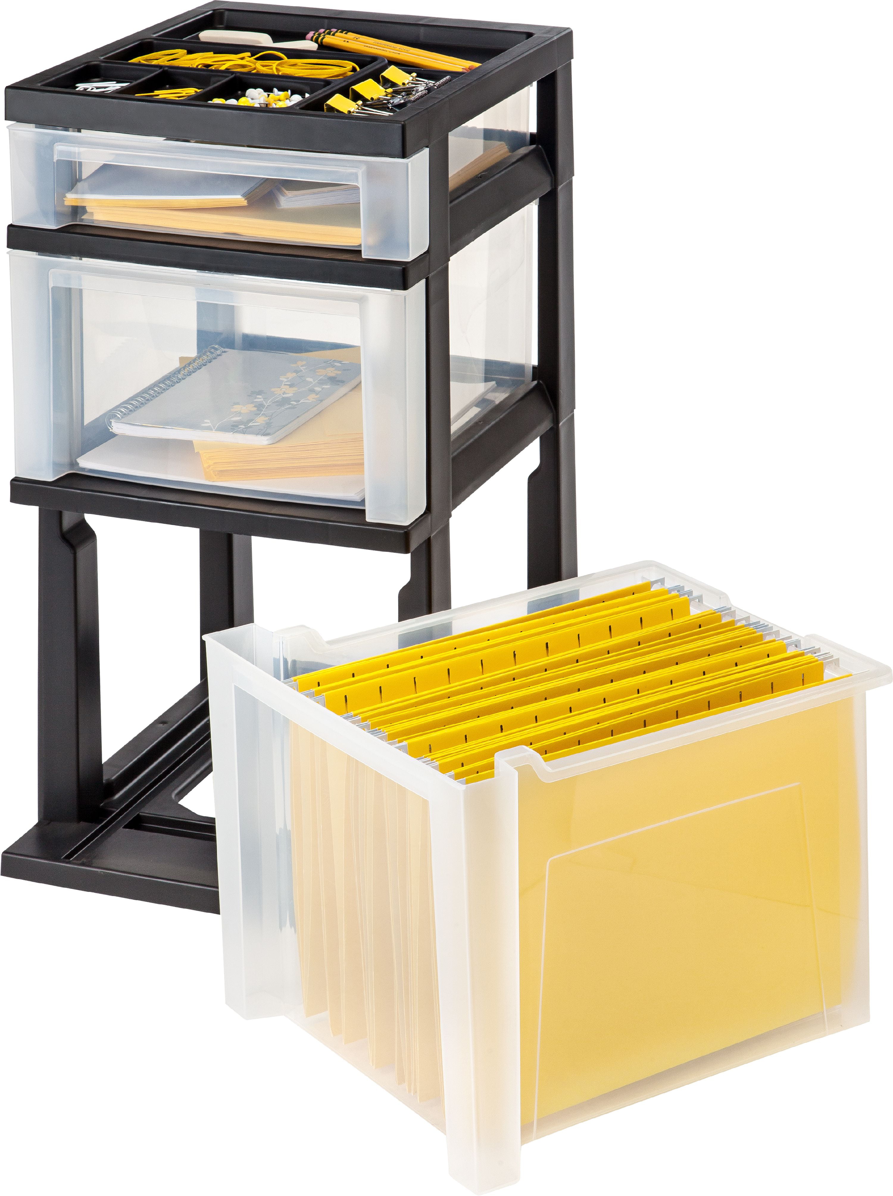 LEGO IRIS 3 Drawer Storage with 2 Organizer SORTING TRAYS Tower Container  EUC