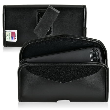 - Apple iPhone 8 Plus, iPhone 7 Plus Basic Holster Belt Clip Case Pouch Turtleback, in Leather and Nylon - Made in USA