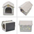 thumbnail image 3 of Casa de cama para mascotas Jiupety, acogedora, interior/exterior, S, para gatos y perros, 3 of 6