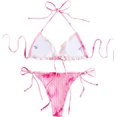 thumbnail image 2 of Maillot de Bain Bikini Triangle à Volants Froncé, 2 of 5