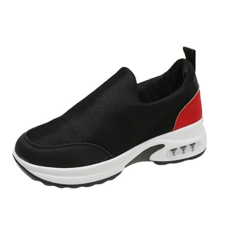

Women s Running Shoes Leisure Women s Slip On Travel Soft Sole Comfortable Shoes Outdoor Mesh Shoes Runing Fashion Sports Breathable Shoes sneakers for Women cloth Black