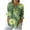 Green, variant on Karight Womens Button Down Shirt Long Sleeve Blouse