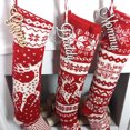 thumbnail image 4 of Etiquetas con nombre para medias navideñas Letras de madera personalizadas para medias Etiquetas con nombre blancas personalizadas Recorte rústico de casa de campo de Navidad, 4 of 5