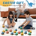 thumbnail image 4 of Juego de coches retráctiles con forma de dinosaurio Manmel, 18 piezas, para niños pequeños, 4 of 7