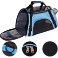 thumbnail image 7 of Pet Carrier Cat Cattier Soft-Sided Carriers for Small Medium Cats Dogs Puppies Pet Carrier Airline Approved Cat Dog Pet Travel Carrier, Blue, 7 of 7
