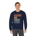 thumbnail image 5 of Logger Husband Dad Sweatshirt Gifts Crew Neck Shirt Long Sleeve Unisex, 5 of 5
