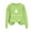 Green, variant on Women Halloween Oversized Sweatshirt Fleece Crewneck Spooky Pullover Top Fall Causal Loose Ghost Graphic Outfits